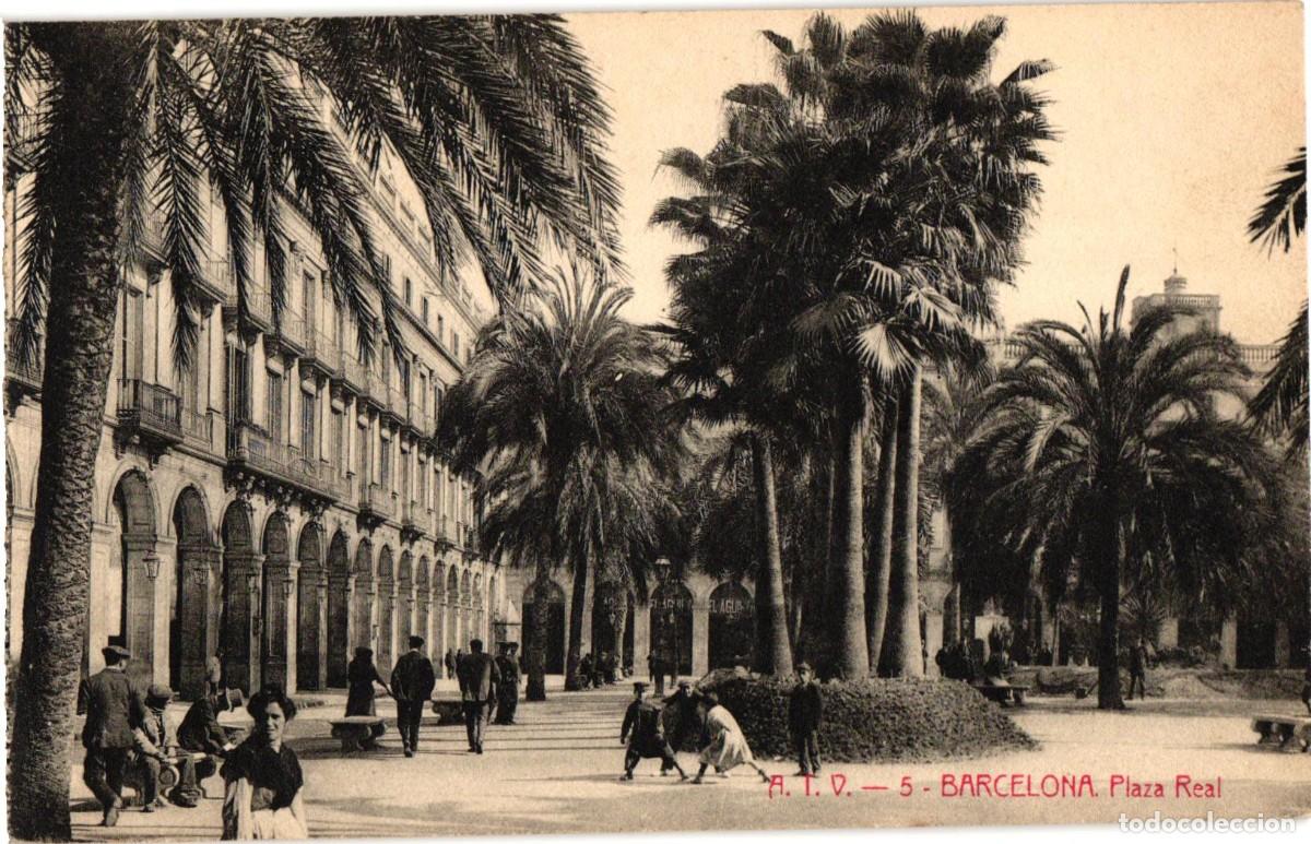 Postales: Barcelona - Barna - A.T.V. 5 Plaza Real - Angel Toldra Viazo