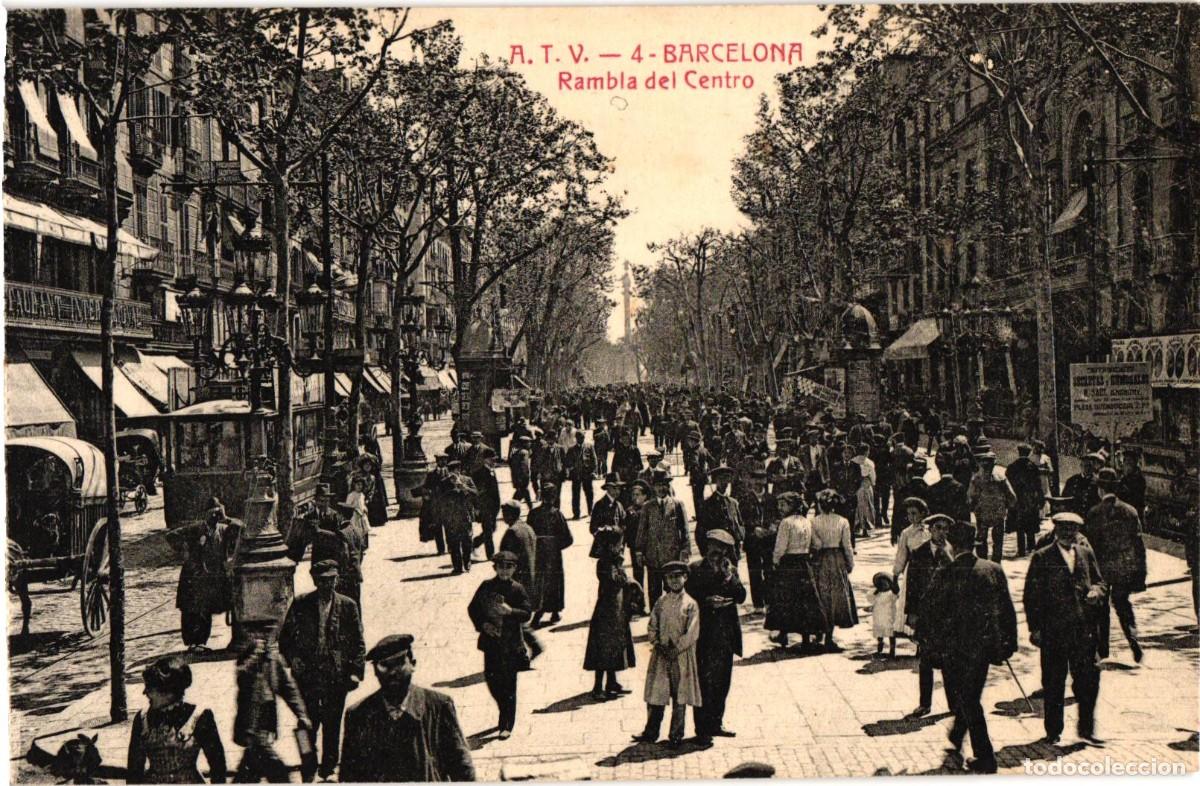 Postales: Barcelona - Barna - A.T.V. 4 Rambla de Centro - Angel Toldra Viazo