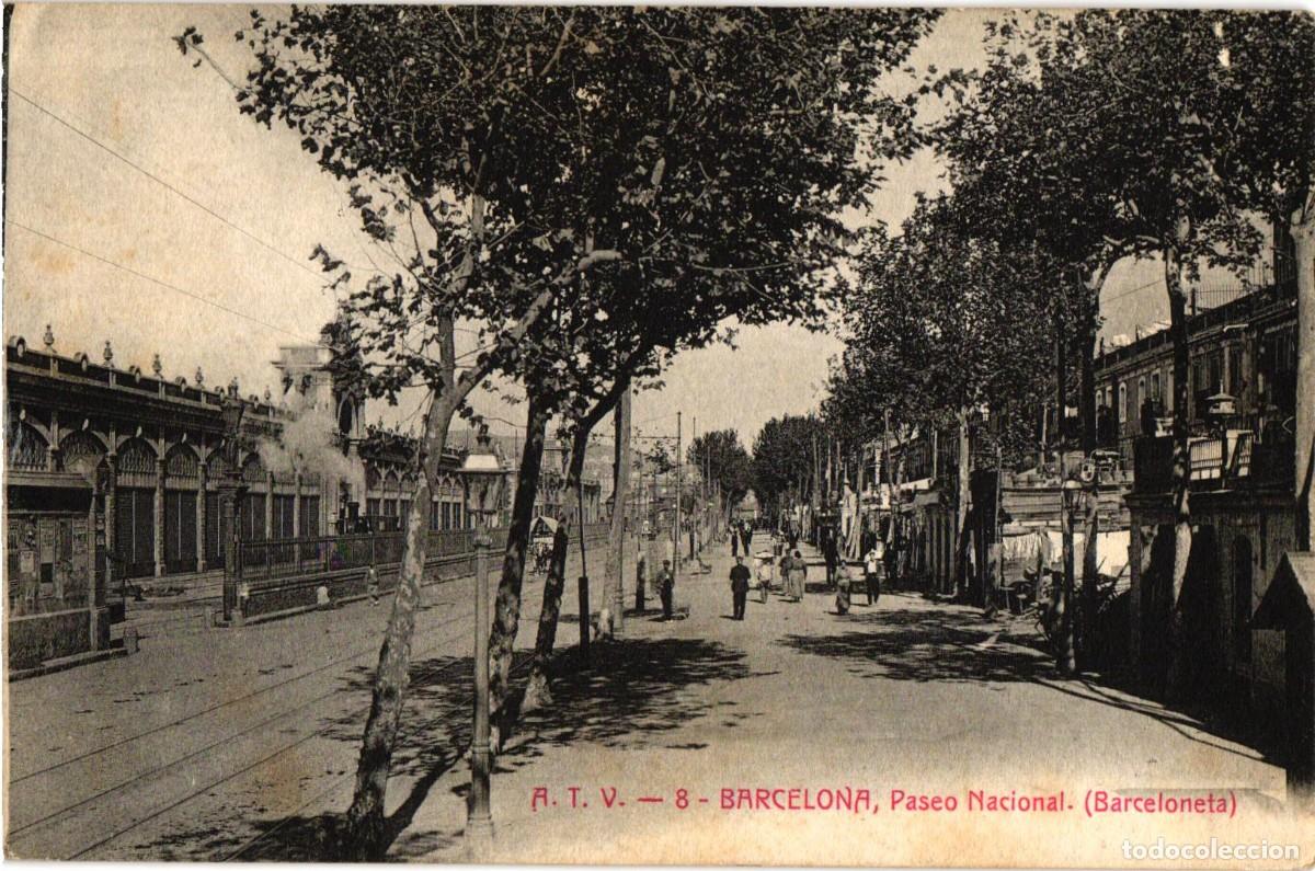Postales: Barcelona A.T.V. 8 Paseo Nacional Barceloneta - Angel Toldra Viazo