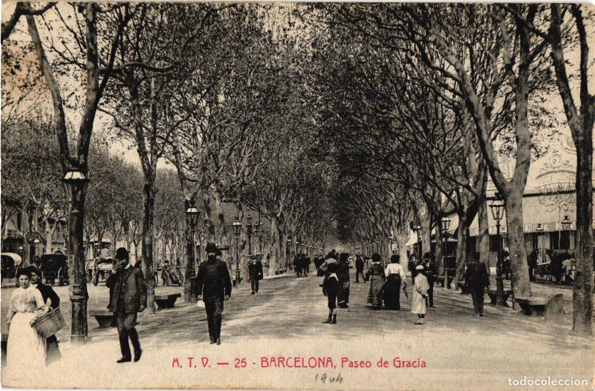 Postales: Barcelona A.T.V. 25 Paseo de Gracia - Angel Toldra Viazo