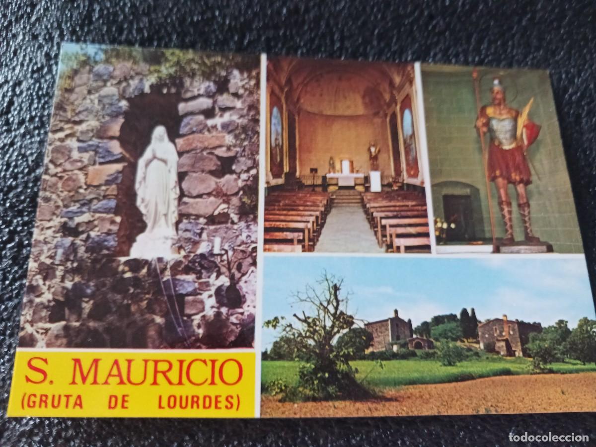 Postales: 4 SAN MAURICIO, GRUTA DE LOURDES, caldas de malavella FOTO OLIVERAS
