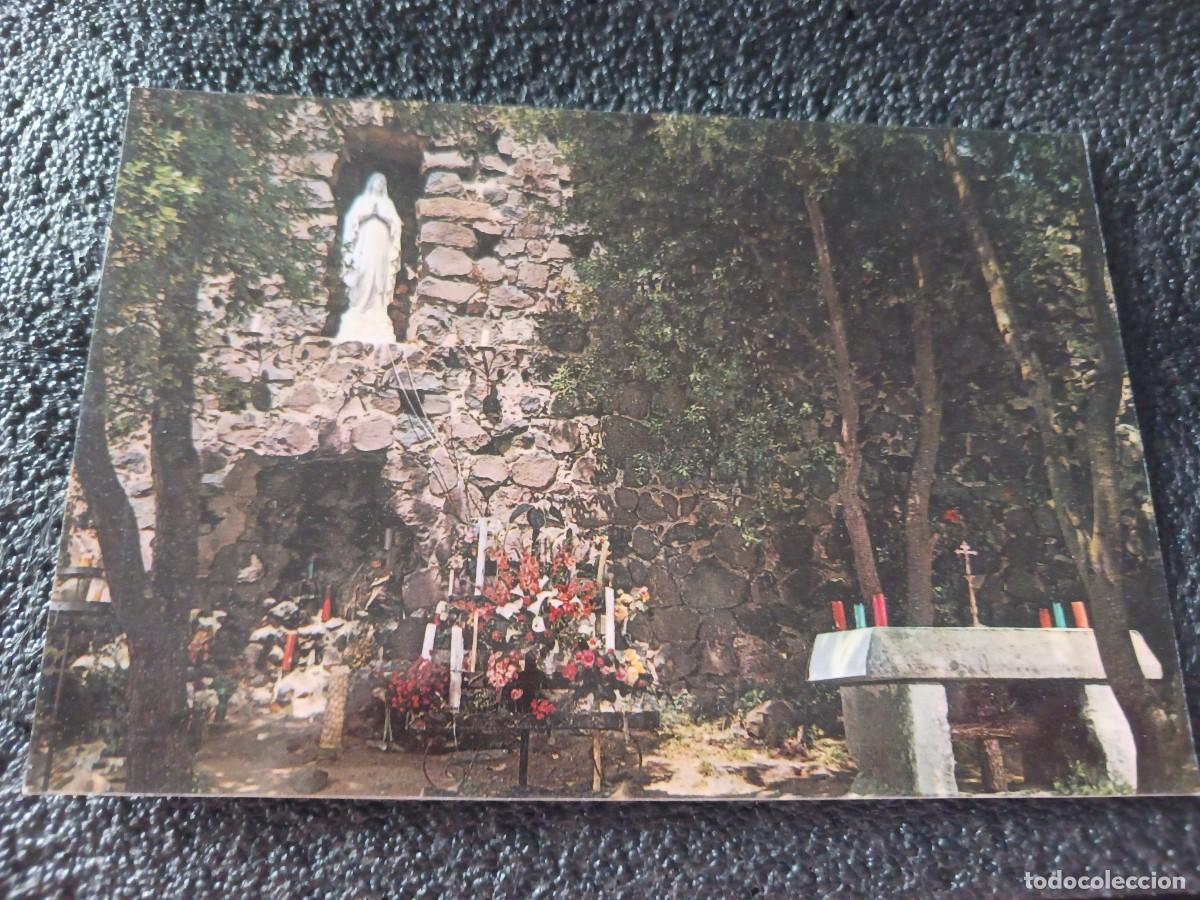 Postales: 1 San Mauricio, Gruta de Lourdes, Caldas de Malavella, Gerona. Foto: Oliveras.