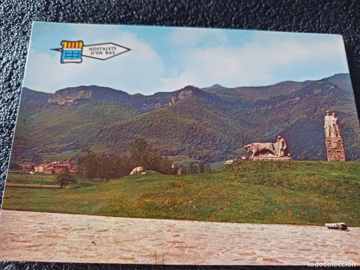 Postales: 2228 Hostalets d'en Bas vista panor&aacute;mica. Monument al pag&egrave;s, Ed. Art. Gen&iacute;s, escrita