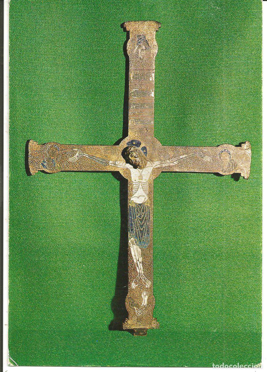 Postales: POSTAL CRUCIFIJO DE ESMALTES S. XII - MUSEO DIOCESANO SEO DE URGEL (LLEIDA)