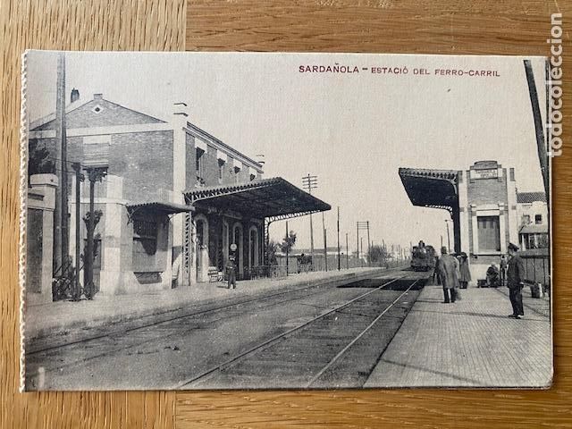 Postales: SARDA&Ntilde;OLA. ESTACION DEL FERRO-CARRIL. MAURI FOTOGRAFO. POSTAL SIN CIRCULAR