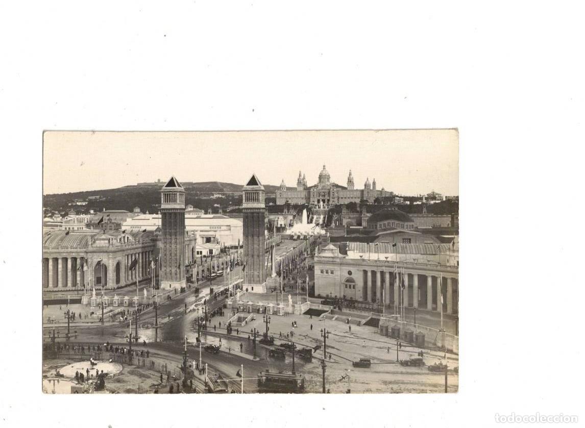 Postales: BARCELONA. PLAZA ESPA&Ntilde;A Y FERIA DE MUESTRAS