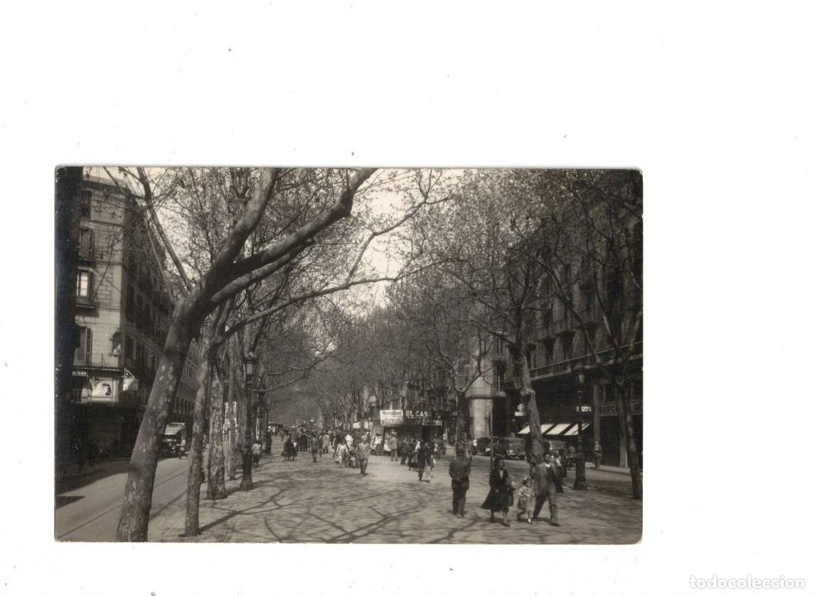 Postales: BARCELONA. RAMBLAS. FOTOGR&Aacute;FICA