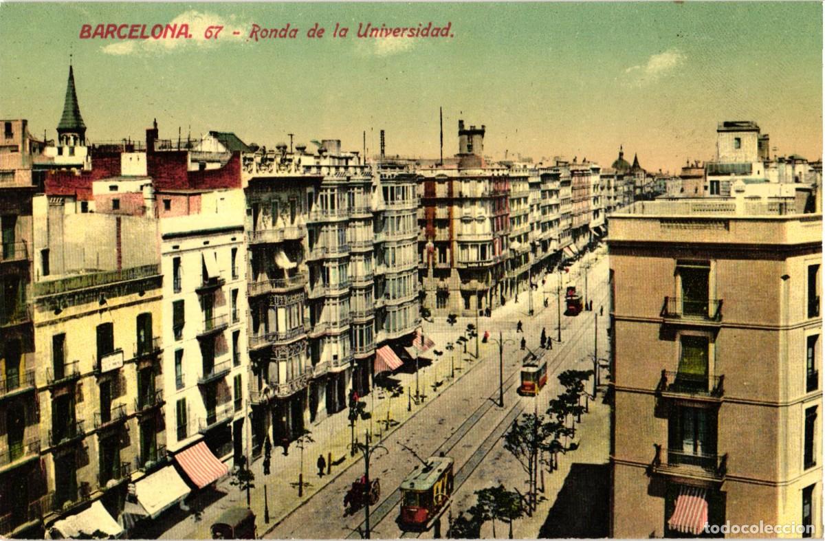 Postales: Barcelona - 67 Ronda de la Universidad - Jorge Venini