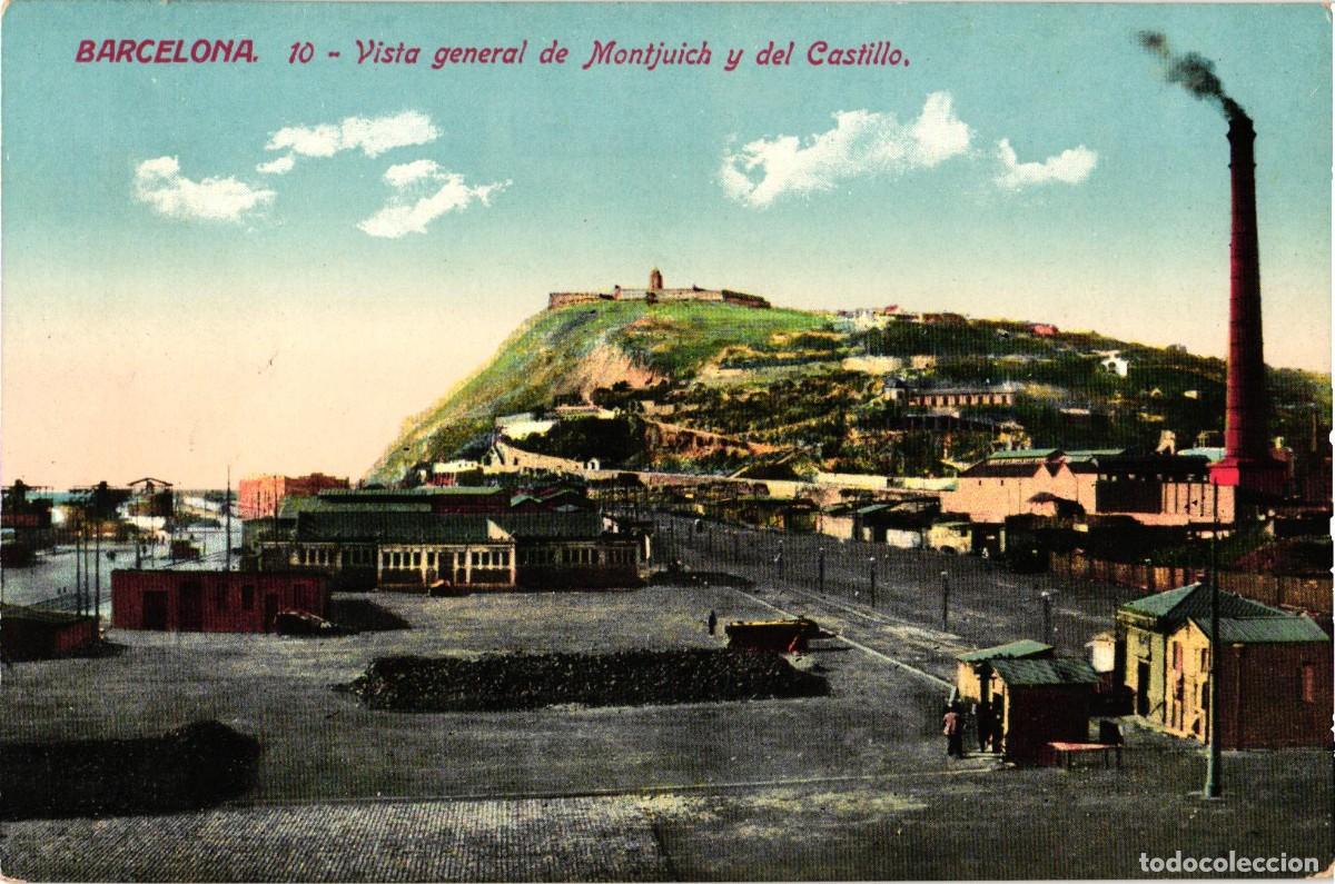Postales: Barcelona - 10 Vista General de Montjuich y del Castillo - Jorge Venini