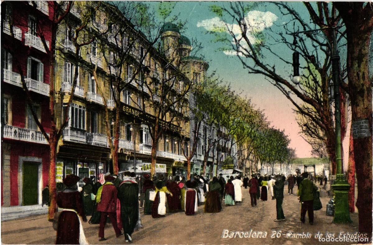 Postales: Barcelona - 26 Rambla de los estudios - Jorge Venini