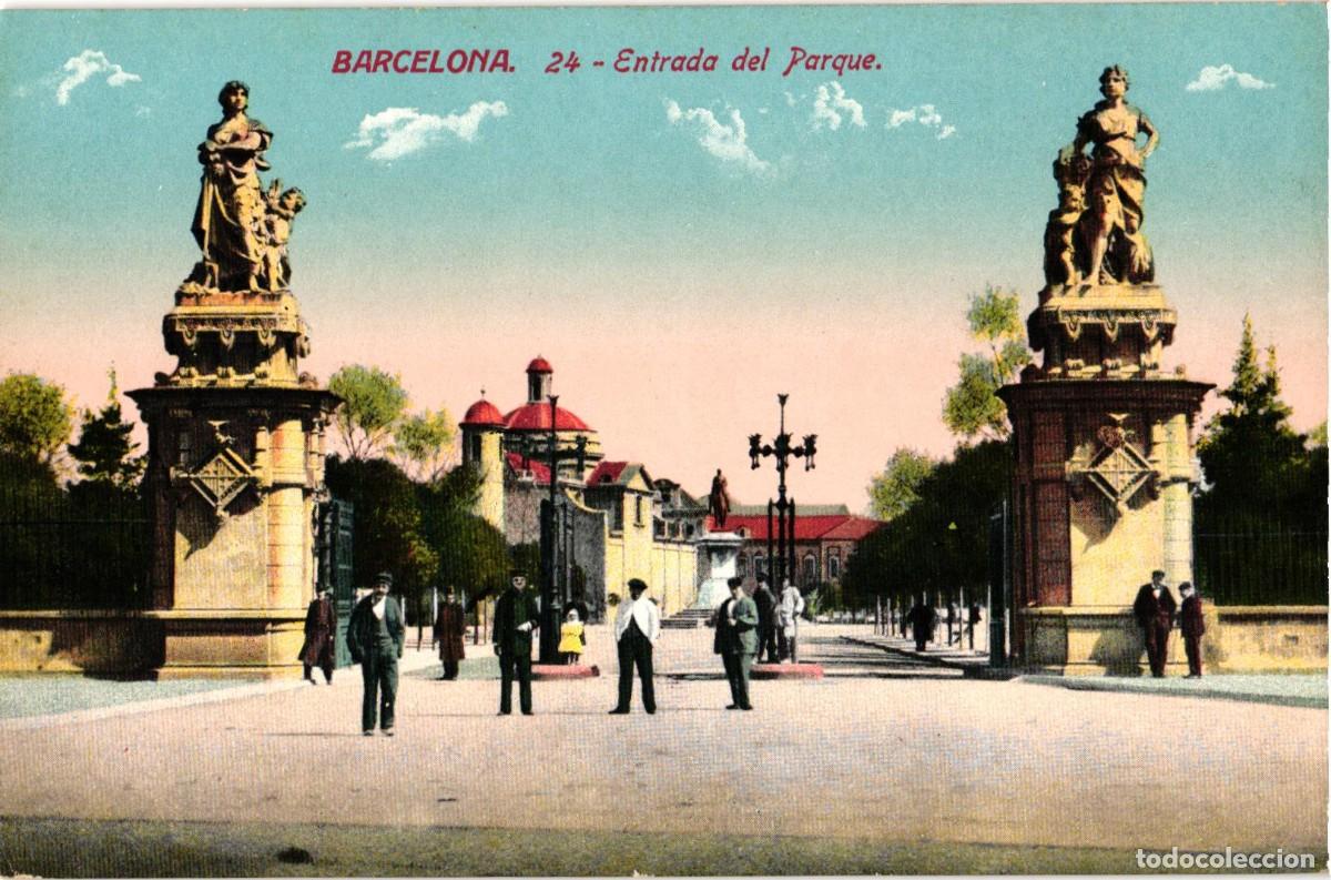Postales: Barcelona - 24 Entrada al parque - Jorge Venini