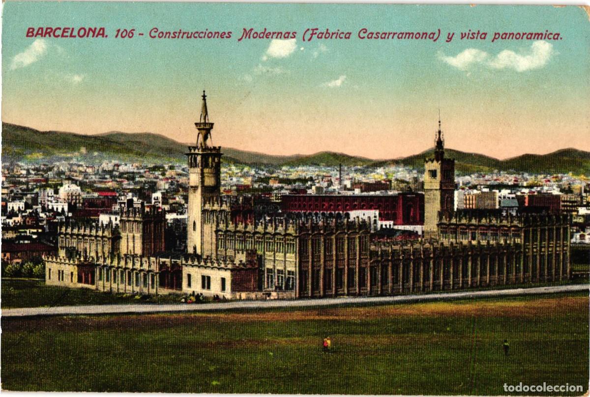 Postales: Barcelona - 106 Fabrica Casarramona y vista Panoramica - Jorge Venini