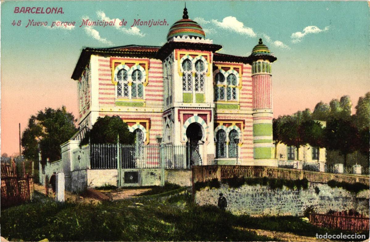 Postales: Barcelona - 48 Nuevo Parque Municipal de Montjuich - Jorge Venini