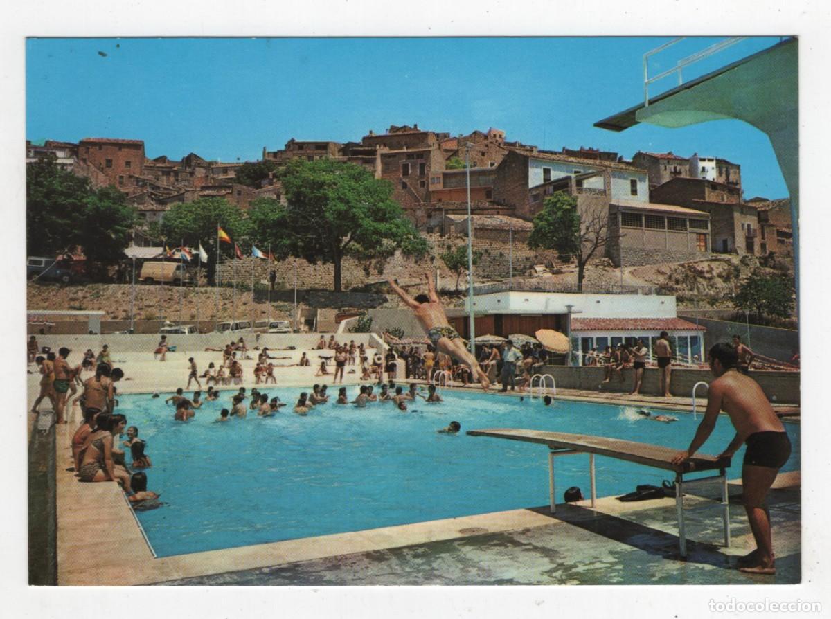 Postales: HORTA DE SAN (TARRAGONA) PISCINA MUNICIPAL TOT. BOLU&Ntilde;A EX. RALLO SIN ESCRIBIR NUEVA VER DOS CARAS