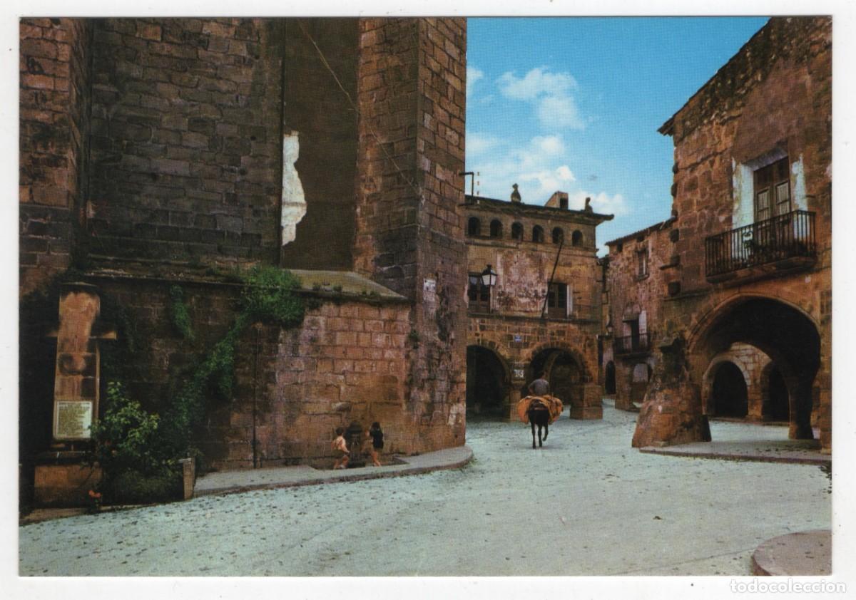 Postales: HORTA DE SAN (TARRAGONA) PLAZA AYUNTAMIENTO FOTO BOLU&Ntilde;A EX. RALLO SIN ESCRIBIR NUEVA VER DOS CARAS