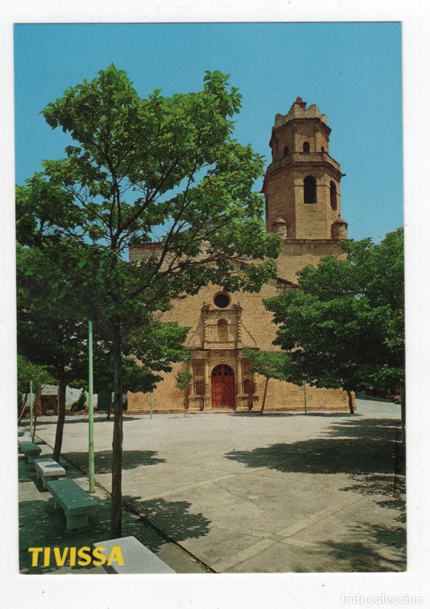 Postales: TIVISA ESGLESIA I PLA&Ccedil;A DE LA BARANOVA EXCLUSIVAS J MARQUES FOTO RAYMON SIN ESCRIBIR VER DOS CARAS
