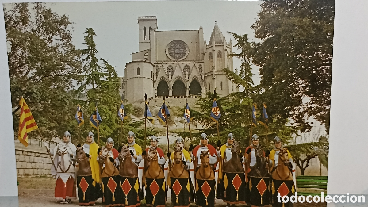 Postales: Mint 17/12 cm d&eacute;cimo aniversario 1992 grupo de caballetes de la ciutat de Manresa