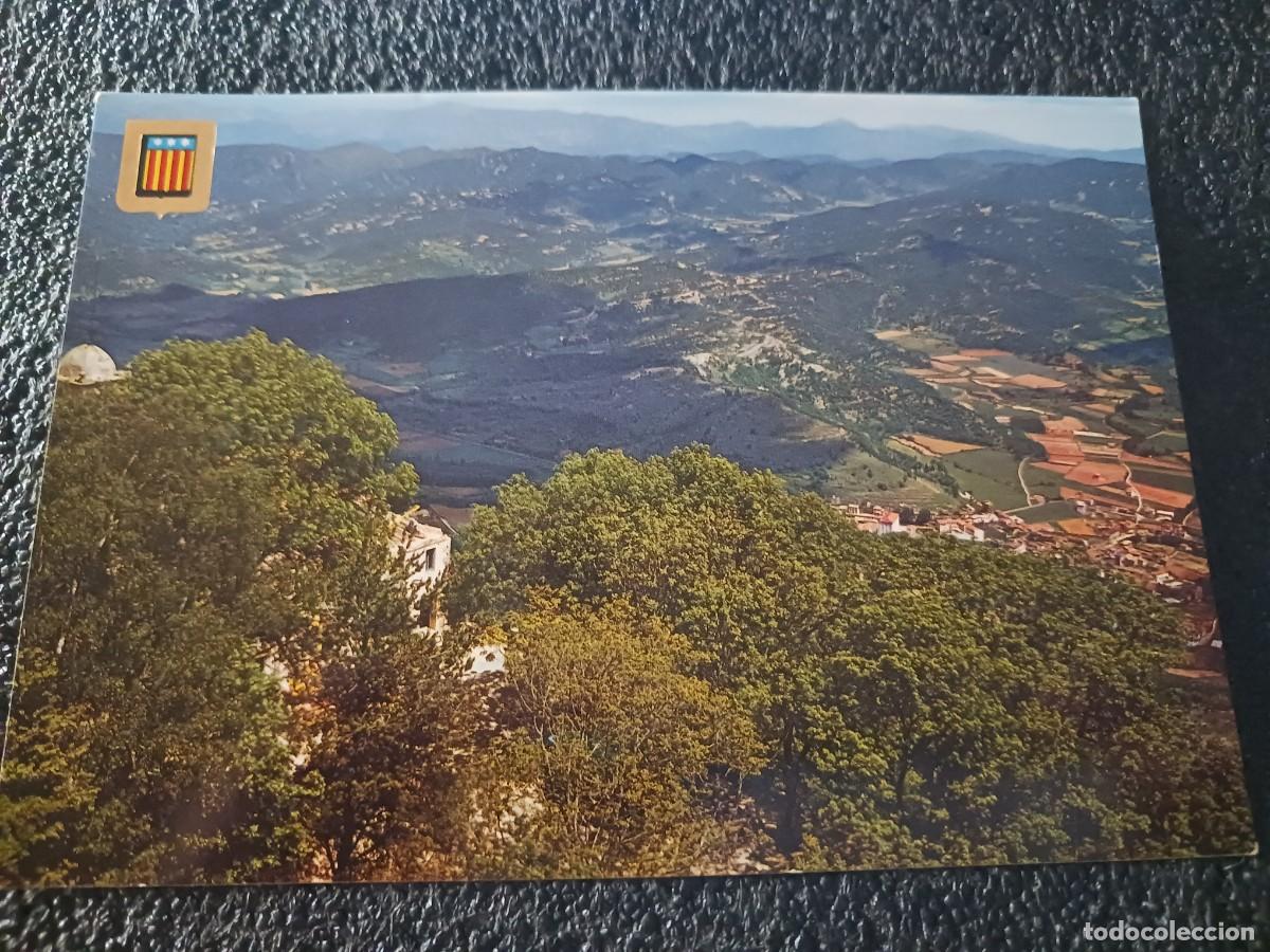 Postales: 5092 Ntra. Sra. de la Salut. Sant Feliu de Pallerols al fondo. ed. escudo