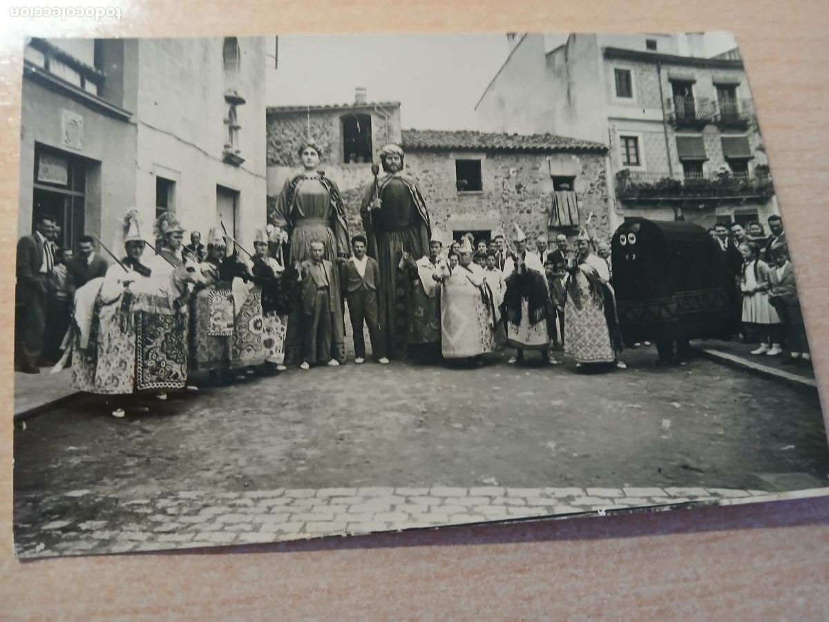 Postales: postal sant feliu de pallarols, pallerols, els gegants, caballets i mulassa