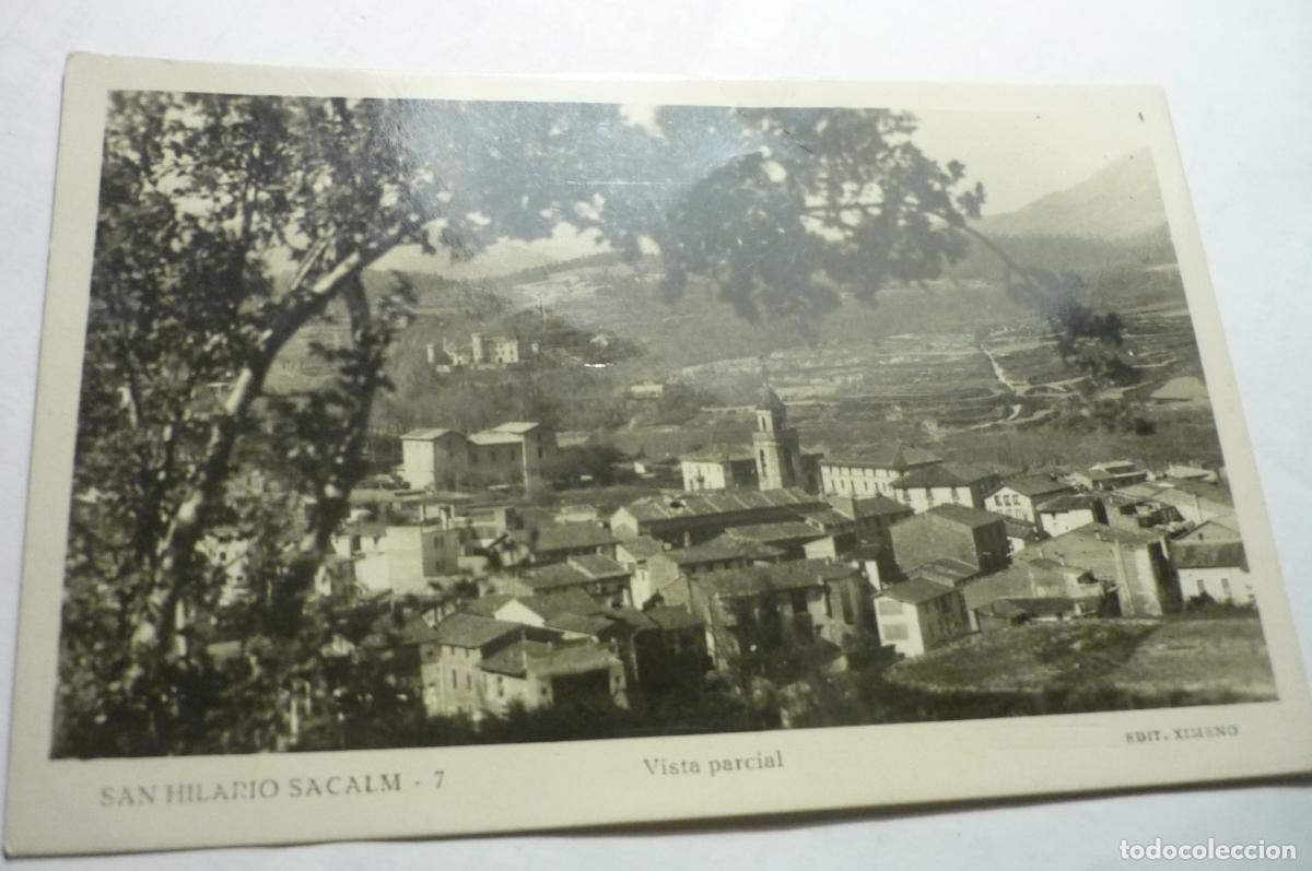 Postales: postal s.hilario sacalm .-vista parcial escrita cm