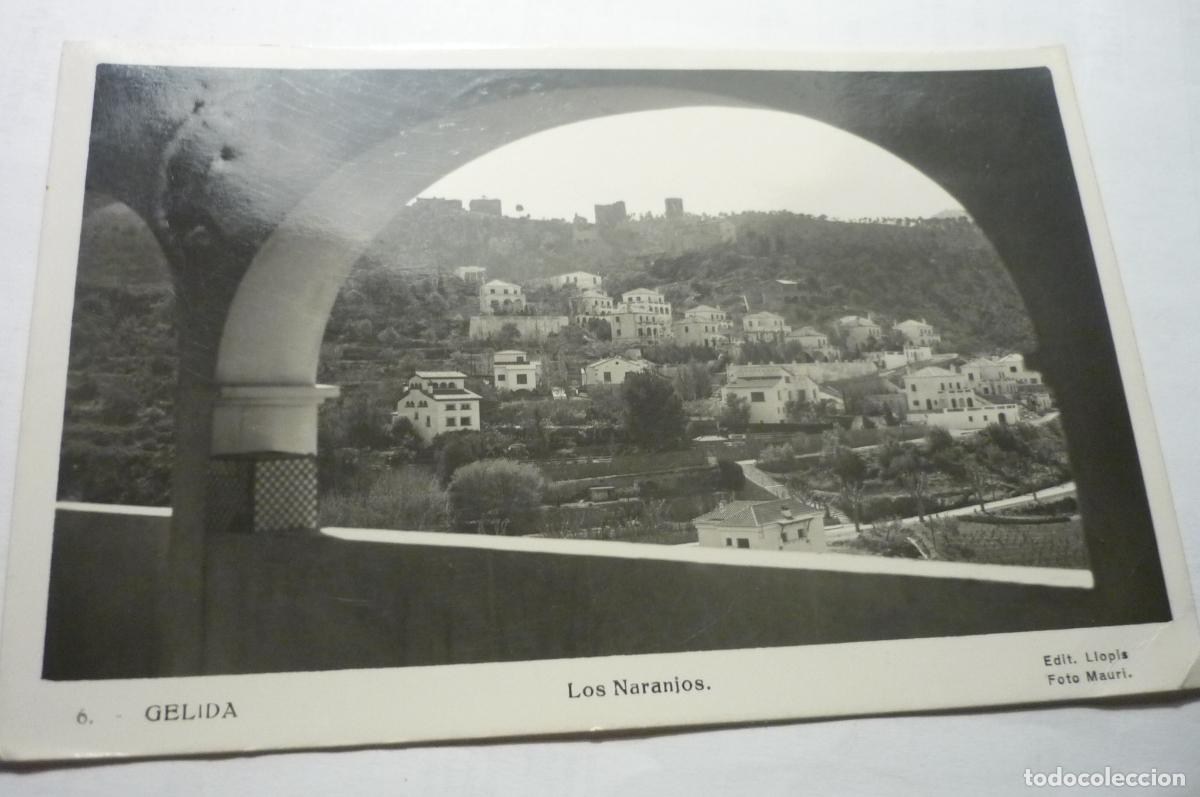 Postales: postal gelida,.los naranjos circulada cm