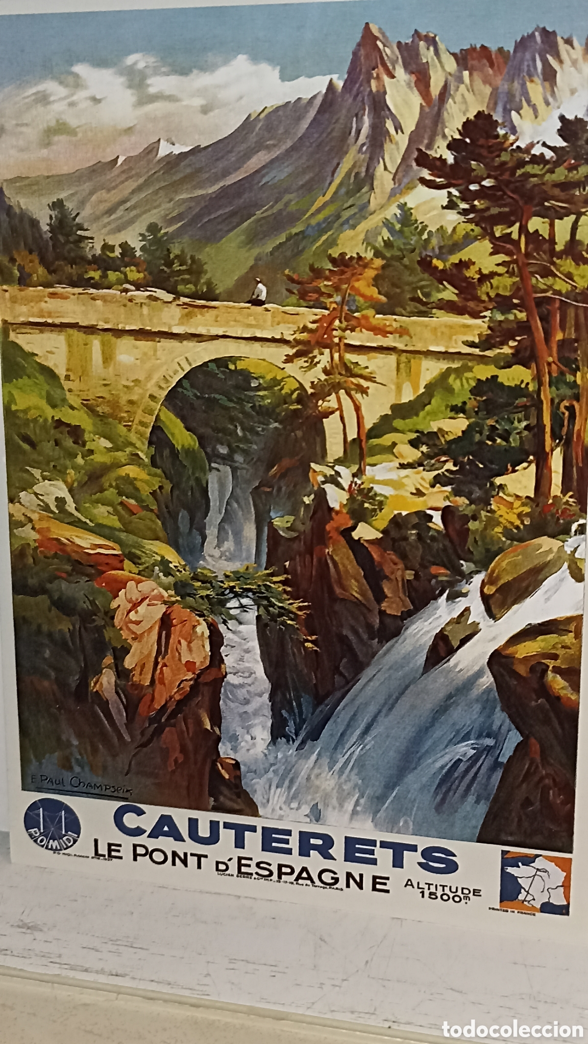 Postales: Mint puente a Espa&ntilde;a cauterex Pirineos franc&eacute;s