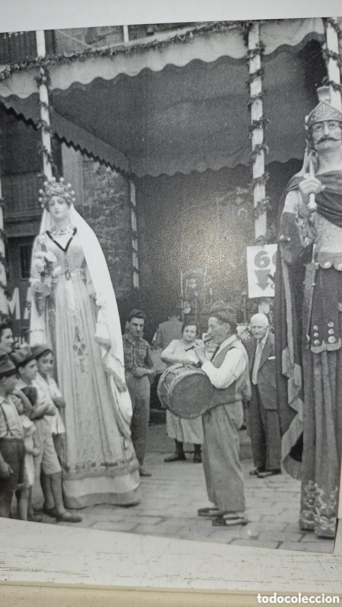 Postales: Precioso postal usado Barcelona plaza Nova fiestas de sant Roc 1955