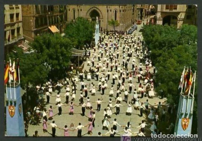 Postales: Lleida *Plaza de Espa&ntilde;a...* Ed. G. Garrabella y Cia. S.R.C. n&ordm; n&ordm; 26. Circulada 1969.