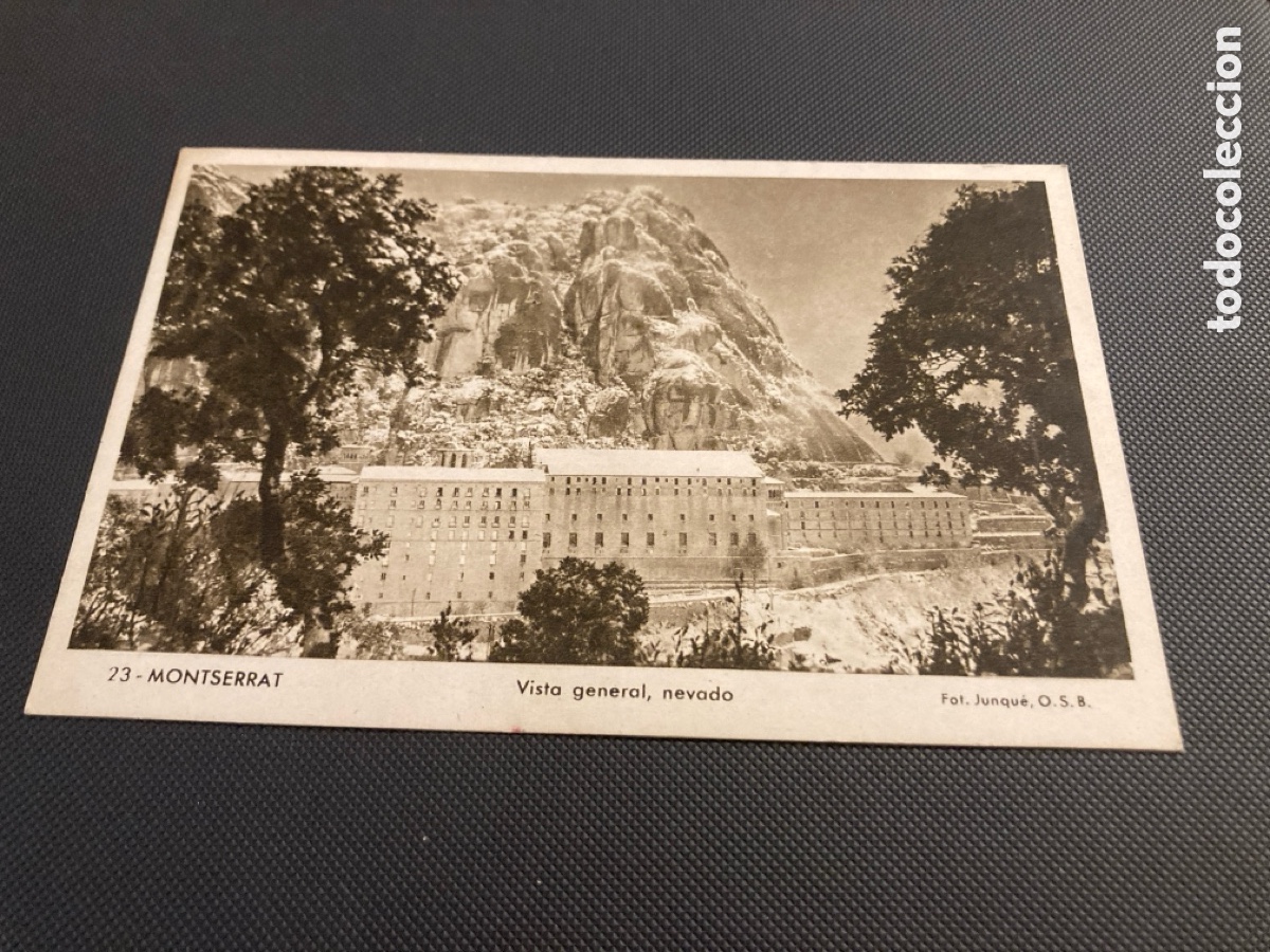 Postales: Montserrat Bas&iacute;lica nevado