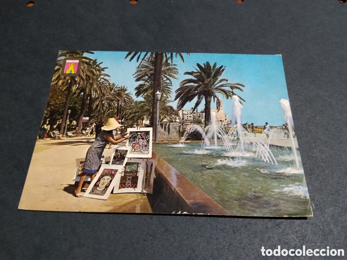 Postales: Postal Sitges fuente.....