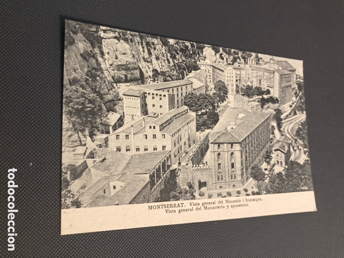Postales: Montserrat vista general monasterio