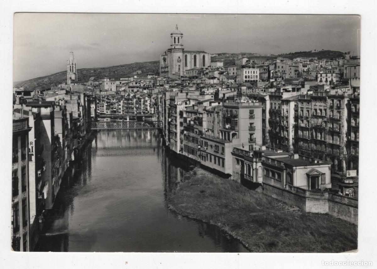 Postales: GIRONA VISTA PARCIAL Y RIO O&Ntilde;AR ESCRITA Y CIRCULADA CON SELLO
