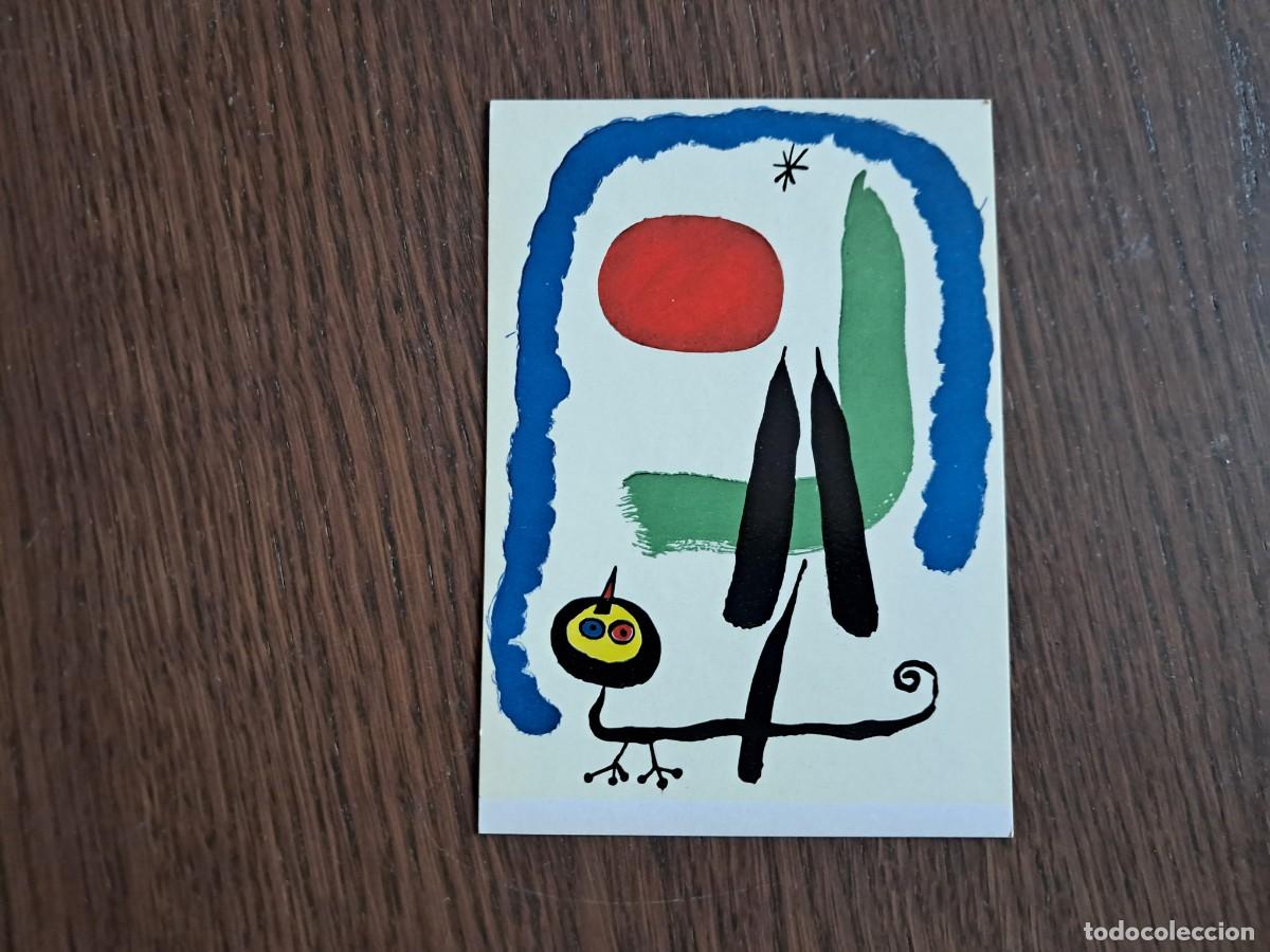 Postales: postal de Espa&ntilde;a, pintura Joan Mir&oacute;, Le lezard amoureux. museu d'art modern de Barcelona.