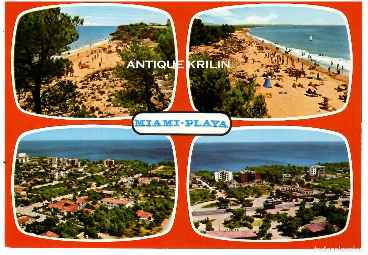 Postales: TARRAGONA / MIAMI PLAYA N&ordm; 23 DIVERSOS ASPECTOS DE LA PLAYA / RAYMOND / SIN FRANQUEAR