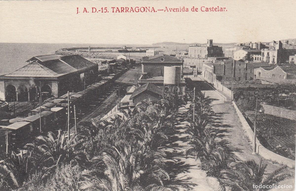 Postais: POSTAL DE TARRAGONA - AVENIDA DE CASTELAR - J.A.D,.15 -EXCELENTE