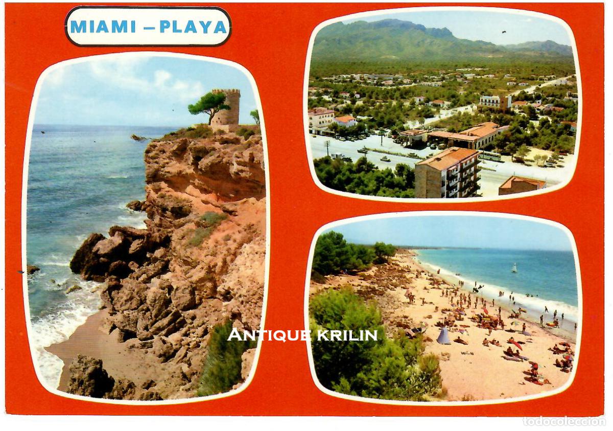 Postales: TARRAGONA / MIAMI PLAYA N&ordm; 39 DIVERSOS ASPECTOS DE LA PLAYA / RAYMOND / SIN FRANQUEAR