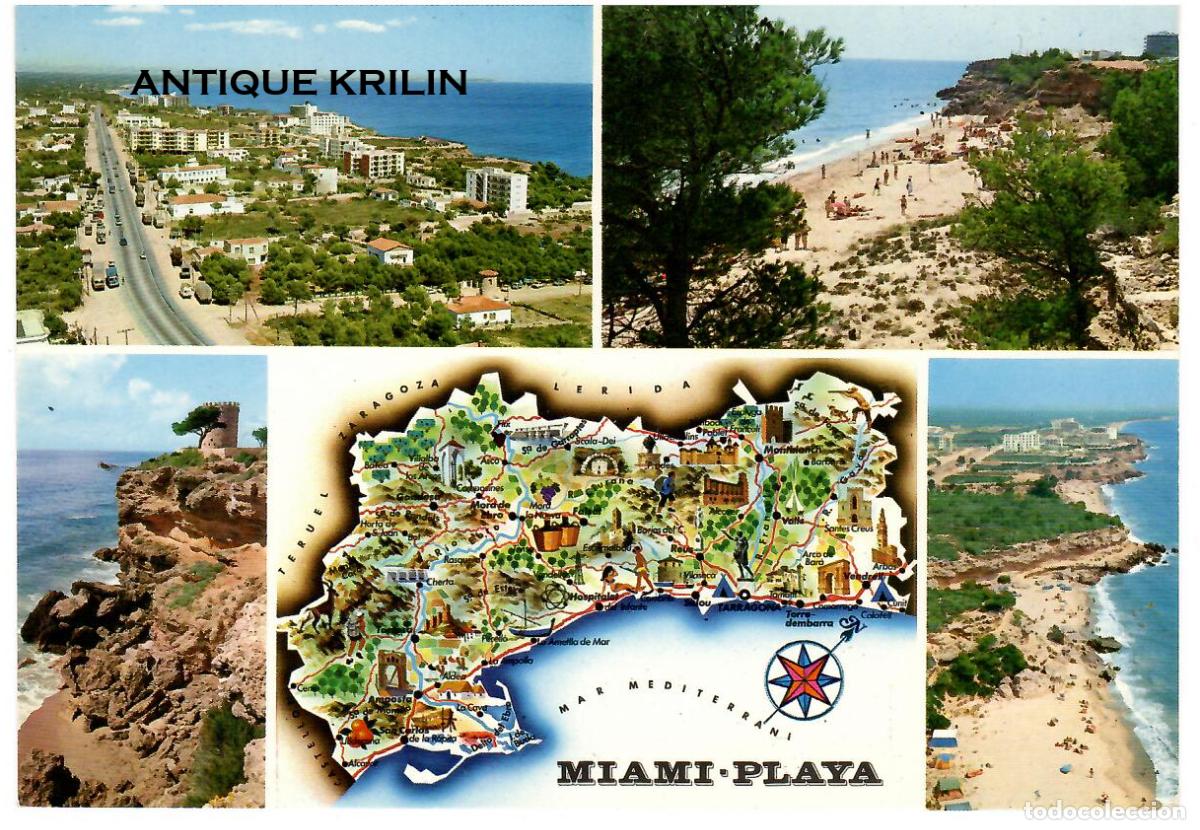 Postales: TARRAGONA / MIAMI PLAYA N&ordm; 6 VISTAS PLAYA / RAYMOND / SIN FRANQUEAR