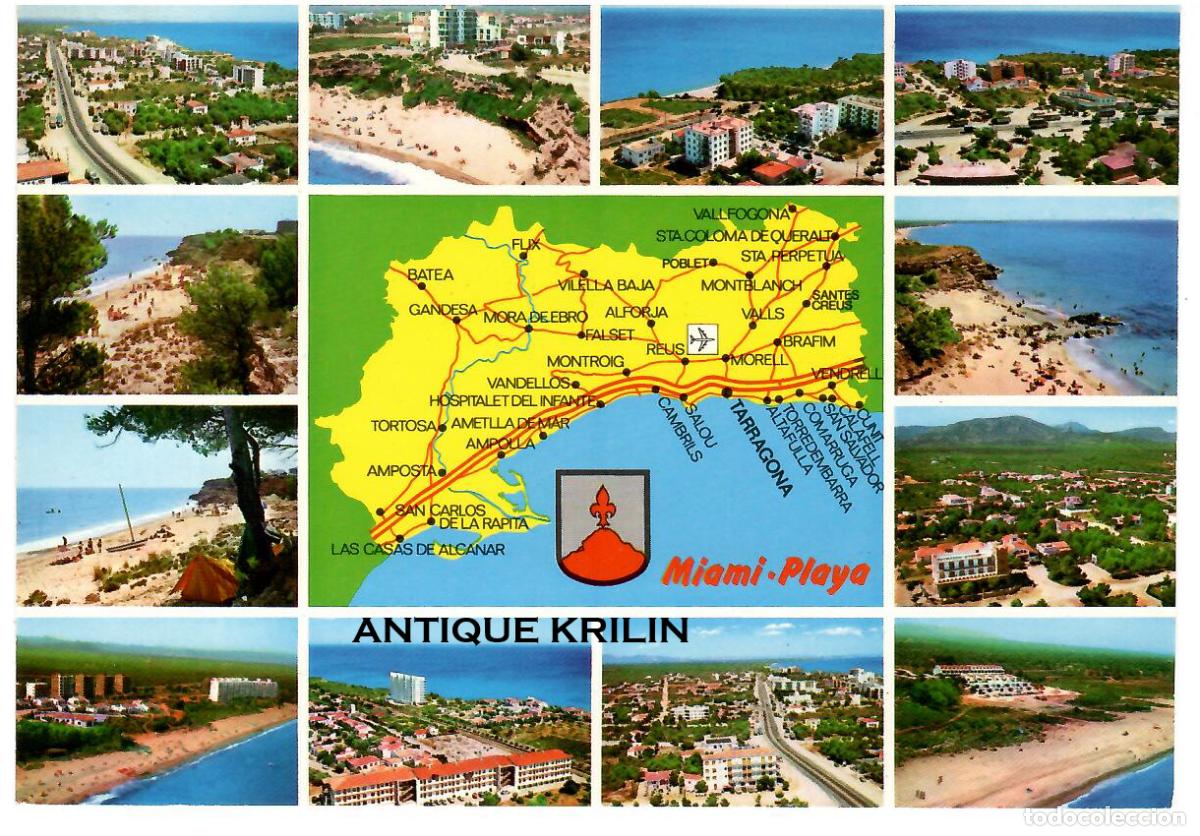 Postales: TARRAGONA / MIAMI PLAYA N&ordm; 4 DIVERSOS ASPECTOS DE LA VILLA / RAYMOND / SIN FRANQUEAR