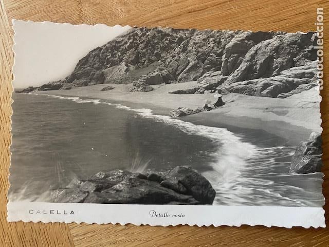 Postales: Calella. Detalle Costa. Rector. Postal circulada 1953