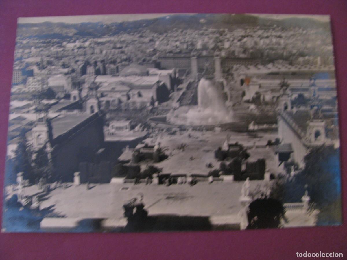 Postales: POSTAL FOTOGRAFICA DE BARCELONA. PARQUE DE MONTJUICH. AVENIDA REINA M&ordf; CRISTINA. PUIG FERRAN 1955