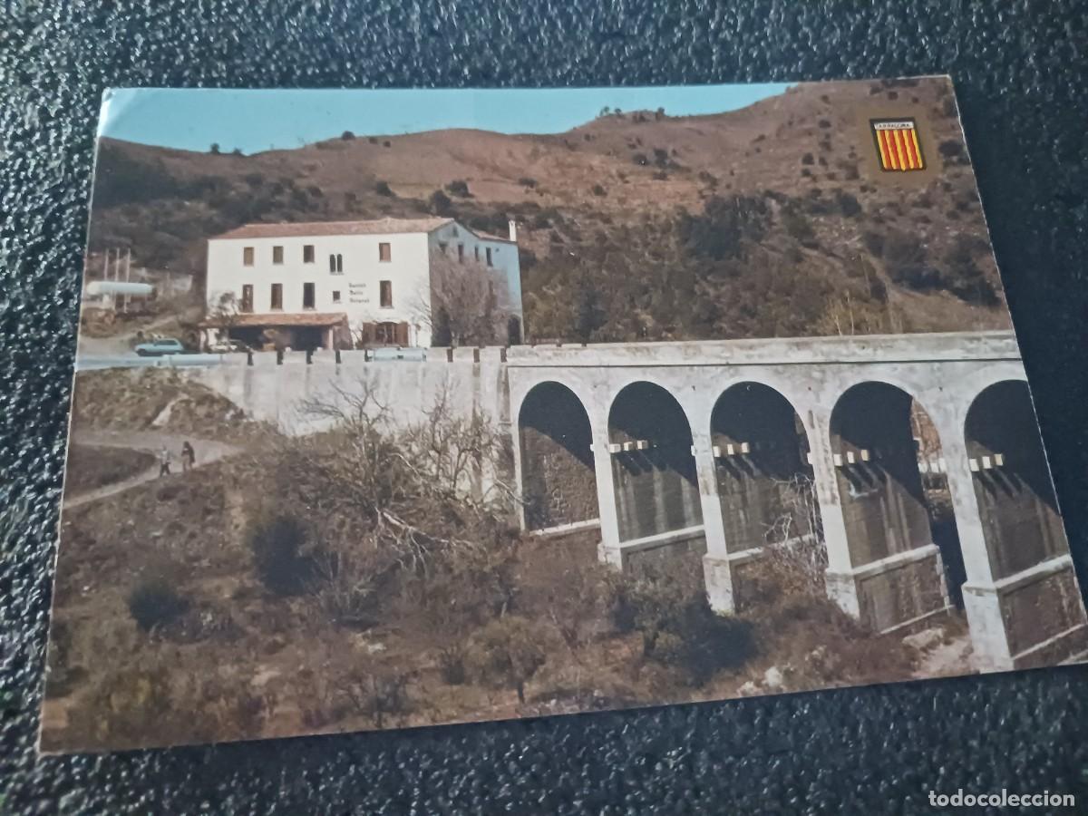 Postales: POBOLEDA - HOSTAL ANTIC PRIORAT AMB EL PONT DEL BARRANC DE LA MORERA, circulada