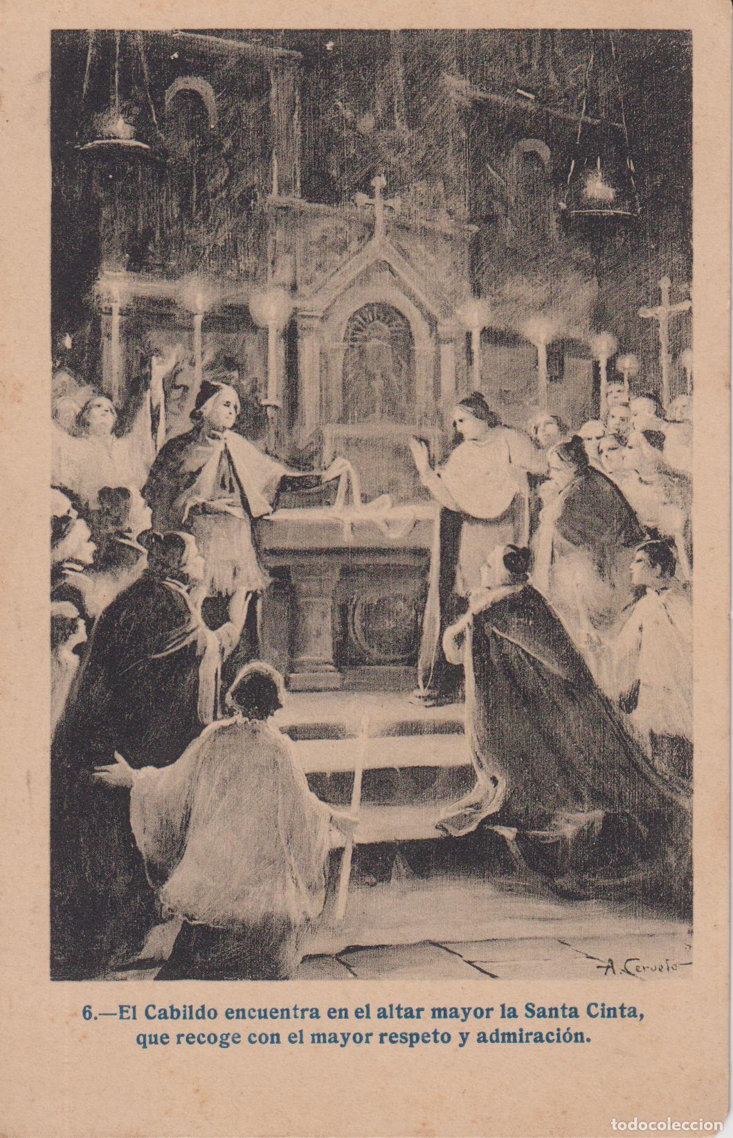Postales: TORTOSA, EL CABILDO ENCUENTRA EN EL ALTAR MAYOR LA SANTA CINTA - FOTO LACOSTE N&ordm;6 - S/C