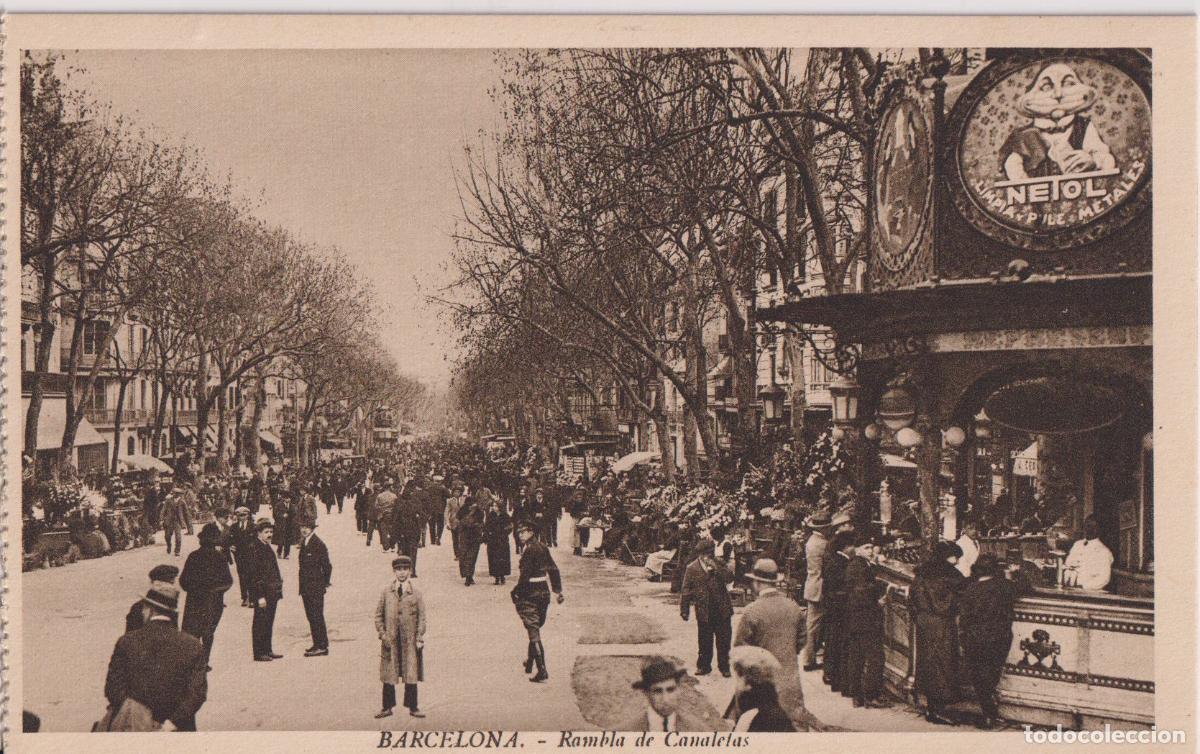 Postales: BARCELONA, RAMBLA DE CANALETAS - L.ROISIN FOT. - S/C