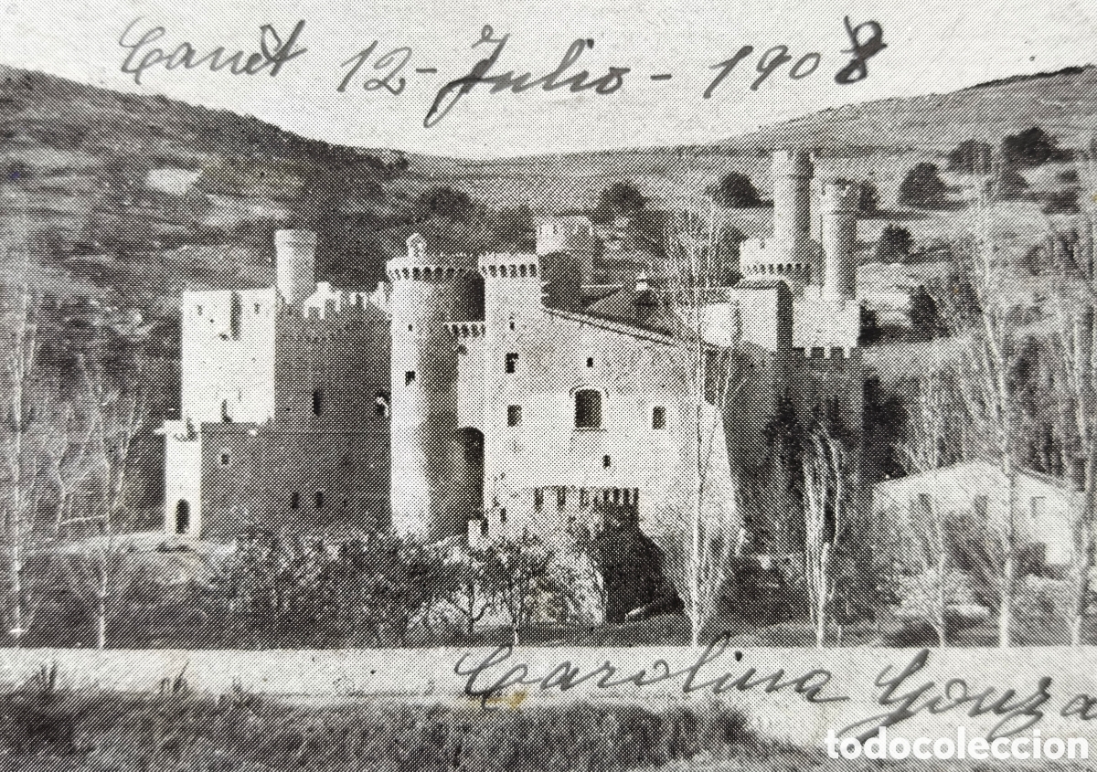 Postales: CANET DE MAR CASTELL STA. FLORENTINA POSTAL CIRCULADA COL. DUR&Aacute;N DESUMVILA 1908