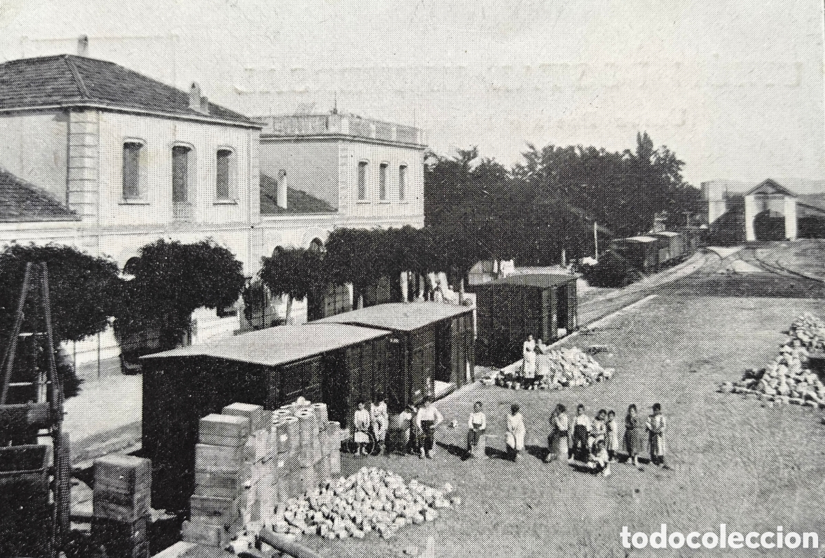 Postales: CALDES DE MONTBUI ESTACI&Oacute; FERROCARRIL POSTAL CIRCULADA C. 1900