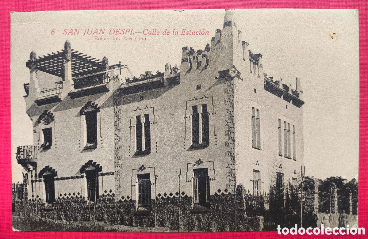 Postales: SANT JOAN DESP&Iacute; VIL&middot;LA ELENA ARQUITECTURA MODERNISTA POSTAL FOTOTIPIA BAIX LLOBREGAT C. 1915