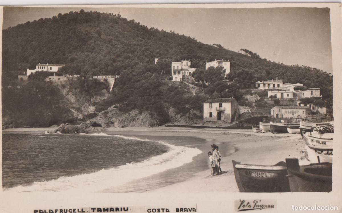 Postales: PALAGRUGELL - TAMARIU - COSTA BRAVA - FOTO PUIGNAU - CIRCULADA 1950