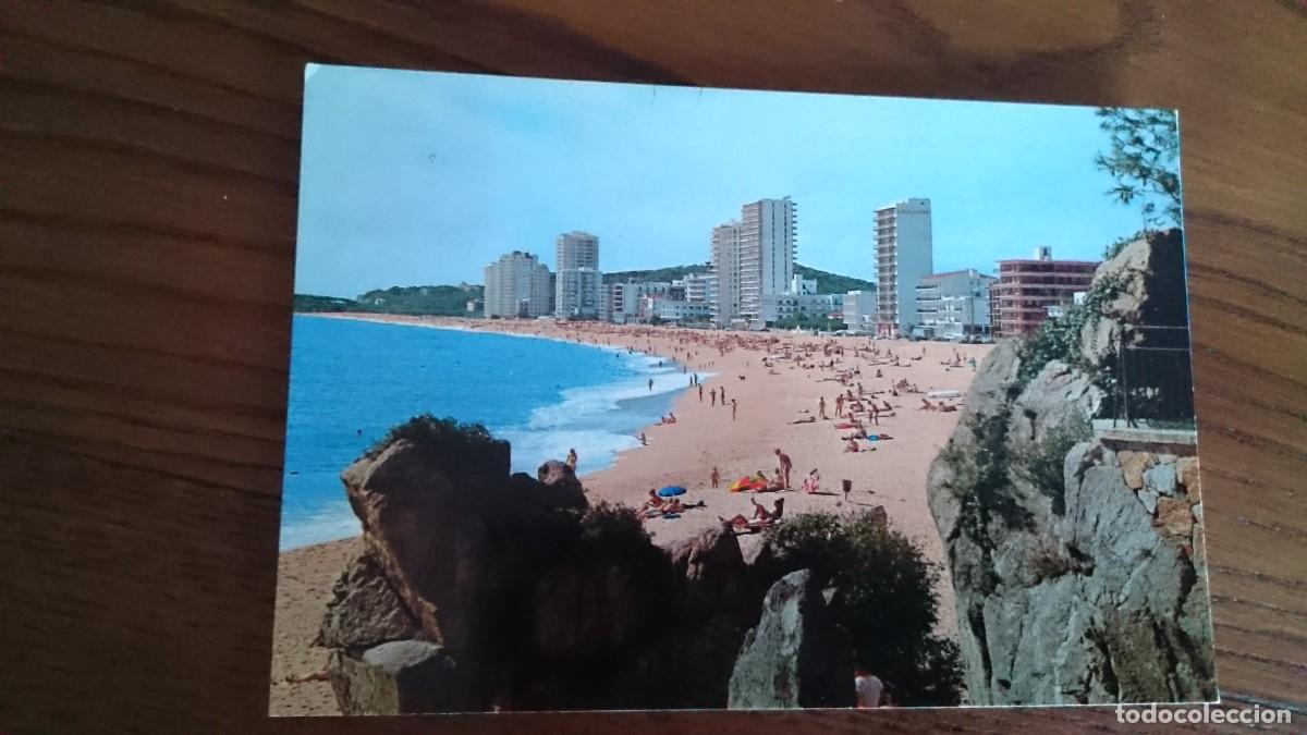 Postales: TARJETA POSTAL PLAYA DE ARO COSTA BRAVA - CIRCULADA A&Ntilde;O 1970