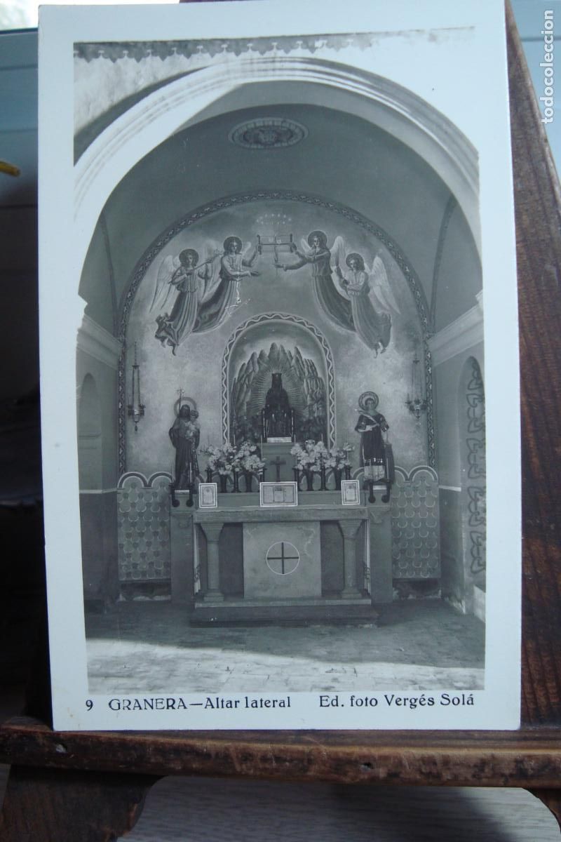 Postales: ANTIGUA POSTAL ALTAR LATERAL. GRANERA. FOTO VERGES SOLA N&ordm; 9.