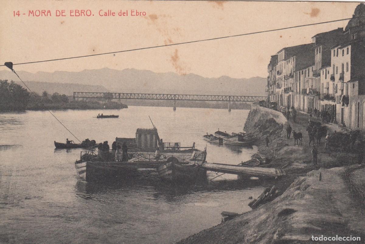 Postales: POSTAL MORA DE EBRO - CALLE DEL EBRO - FOT.THOMAS NUM. 14 -ESCRITA SIN CIRCULAR